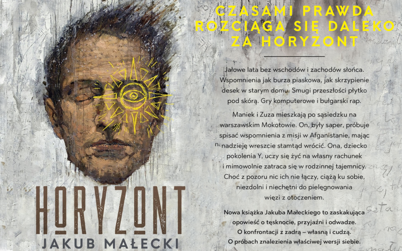 Grafika ilustrująca książkę „Horyzont” - Jakub Małecki