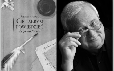 Okładka książki oraz zdjęcie portretowe Zygmunta Królaka, fot. Wojciech Szwey