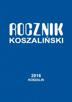 Okładka: Rocznik Koszaliński 2016, nr 44