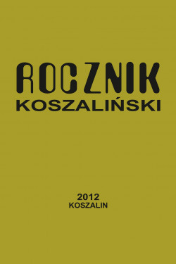 Okładka: Rocznik Koszaliński 2012, nr 40