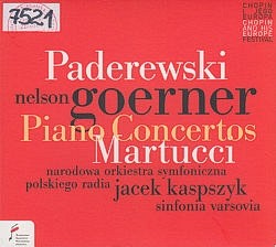 Skan okładki: Paderewski / Martucci : Piano Concertos