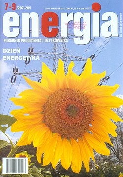 Skan okładki: Energia : Poradnik producenta i użytkownika - Nr 7-9, lipiec-wrzesień 2012