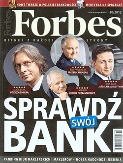 Skan okładki: Forbes - Nr 10, 2012