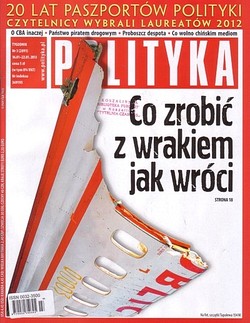Skan okładki: Polityka - Nr 3, 16-22 stycznia 2013