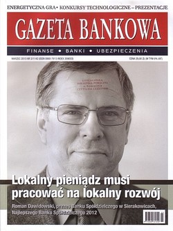 Skan okładki: Gazeta Bankowa - Nr 3, marzec 2013
