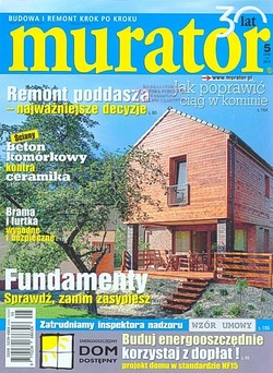 Skan okładki: Murator, Nr 5, maj 2013
