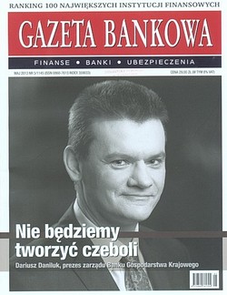 Skan okładki: Gazeta Bankowa - Nr 5, maj 2013