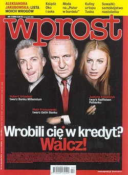 Skan okładki: Wprost - Nr 4, 20-26.01.2014