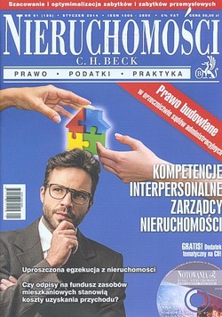 Skan okładki: Nieruchomości - Nr 01, styczeń 2014