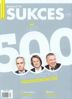 Skan okładki: Magazyn Sukces - Nr 4, kwiecień 2014