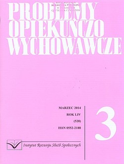 Skan okładki: Problemy Opiekuńczo Wychowawcze - Nr 3, marzec 2014
