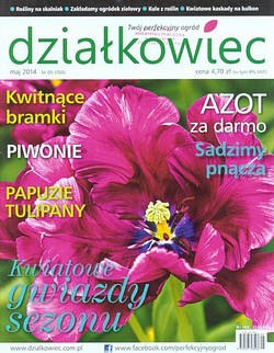 Skan okładki: Działkowiec - Nr 5, maj 2014
