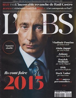Skan okładki: L'Obs - Nr 2616-2617, 24.12.2014-7.01.2015