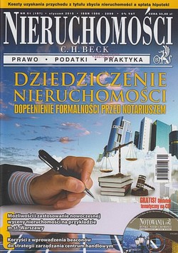 Skan okładki: Nieruchomości - Nr 01, styczeń 2015