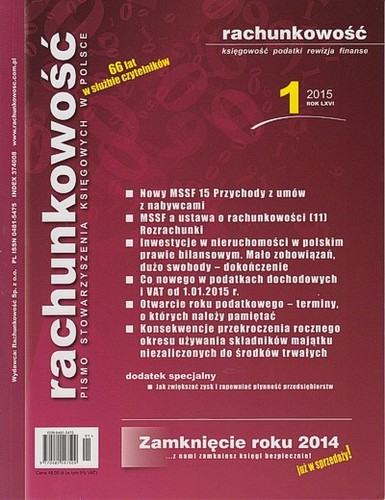 Rachunkowość - Nr 1/2015