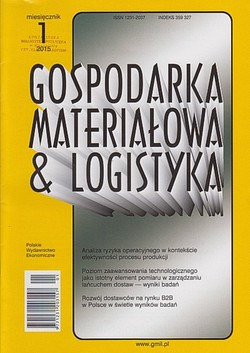 Skan okładki: Gospodarka Materiałowa & Logistyka - Nr 1/2015