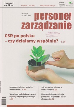 Skan okładki: Personel i Zarządzanie - Nr 5, maj 2015