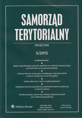 Samorząd Terytorialny -  Nr 5/2015