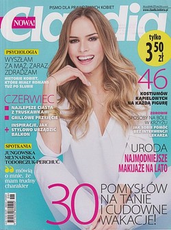 Skan okładki: Claudia - Nr 6, czerwiec 2015