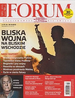 Skan okładki: Forum - nr 21, 16-29 października 2015