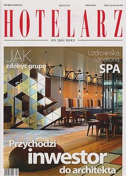 Skan okładki: Hotelarz - Nr 9, wrzesień 2015