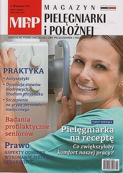 Skan okładki: Magazyn Pielęgniarki i Położnej - Nr 9, wrzesień 2015