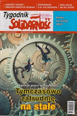 Skan okładki: Tygodnik Solidarność - Nr 15, 8 kwietnia 2016