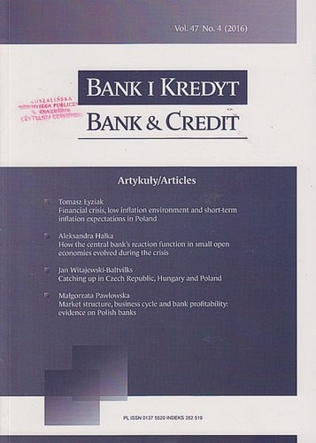 Bank I Kredyt - Nr 4, 2016