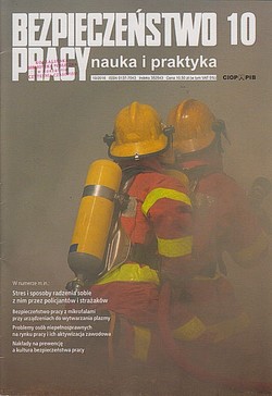 Skan okładki: Bezpieczestwo Pracy - Nr 10/2016