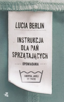 Skan okładki: Instrukcja dla pań sprzątających