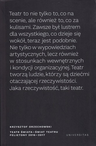 Teatr świata - świat teatru