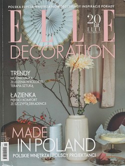 Skan okładki: Elle Decoration - Nr 1/2020, luty/marzec 2020