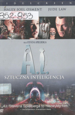 Skan okładki: A. I. : sztuczna inteligencja