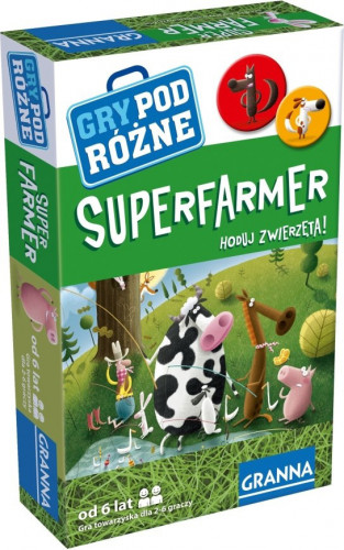 Okładka gry Superfarmer mini, wersja podróżna