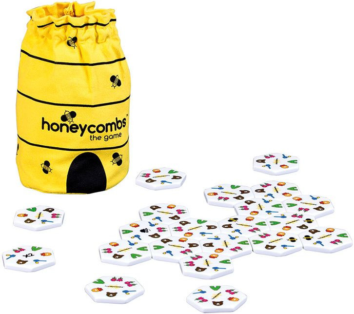 Rozłożona gra Honeycombs