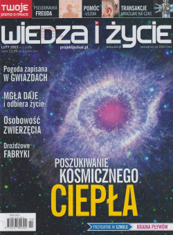 Skan okładki: Wiedza i Życie - luty 2023