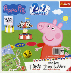 Skan okładki: Ludo = Chińczyk. Snakes and ladders = Węże i drabiny.