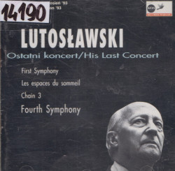 Skan okładki: Ostatni koncert - His last concert
