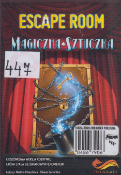 Skan okładki: Escape room - magiczna sztuczka