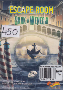 Skan okładki: Escape room - skok w Wenecji