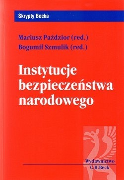 Skan okładki: Instytucje bezpieczeństwa narodowego