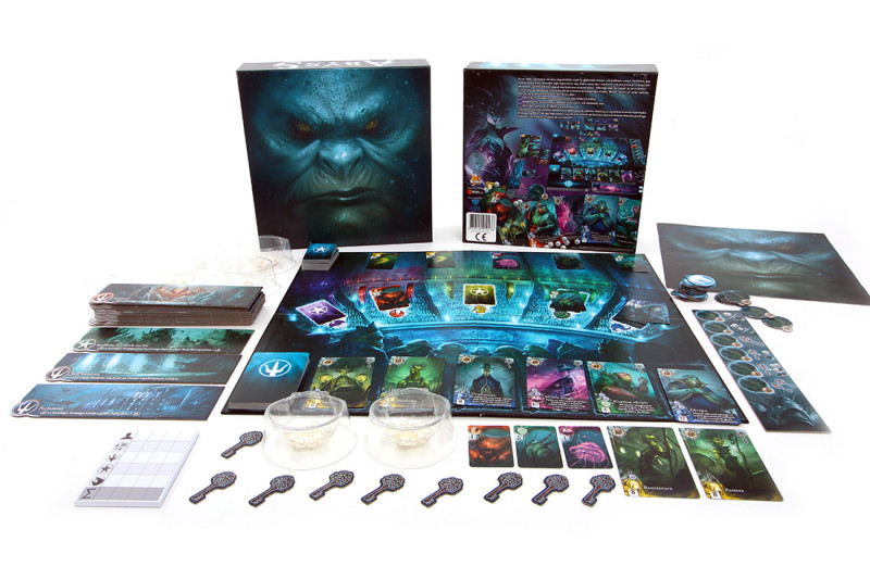 Rozłożona gra Abyss (edycja polska)