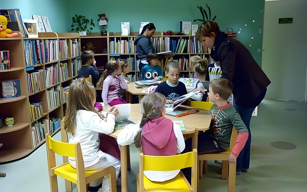 „Kamyczek w bibliotece”