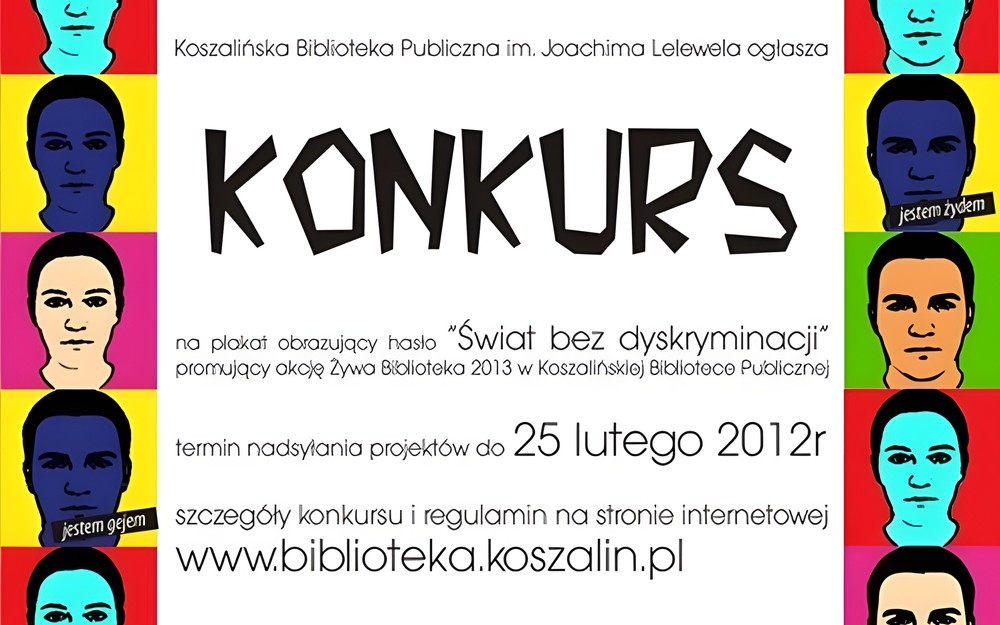 Konkurs na plakat obrazujący hasło „Świat bez dyskryminacji”