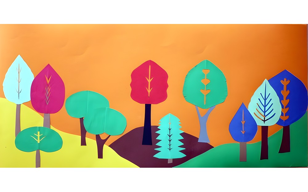 Jesienne liście-drzewa