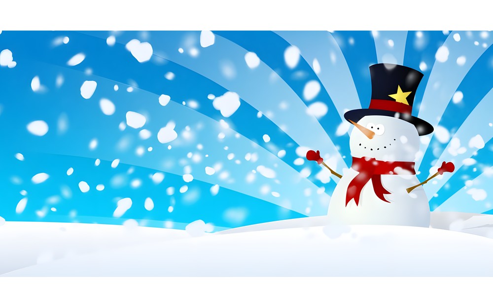 Grafika przedstawiająca bałwanka