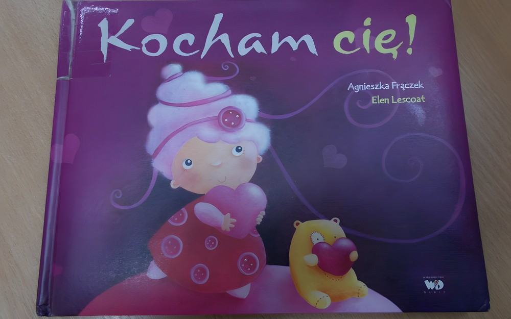 Okładka książki "Kocham Cię" Agnieszki Frączek