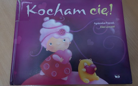 Okładka książki "Kocham Cię" Agnieszki Frączek