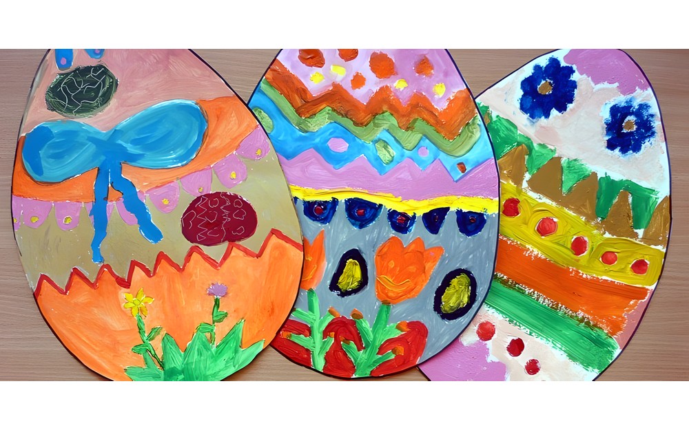 Malowane pisanki - prace Molików