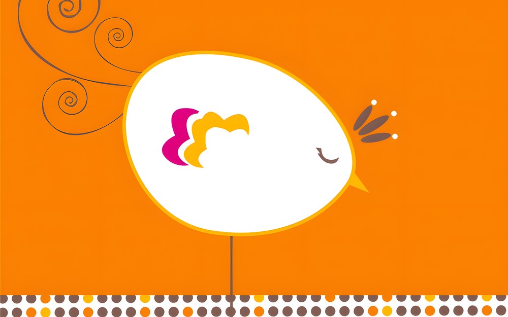 Grafika przedstawiająca kurczaka wielkanocnego